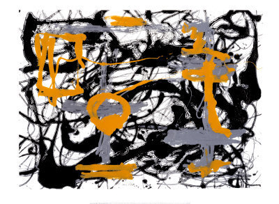 Amarillo, gris, negro / Jackson Pollock